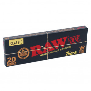 RAW CONO KS BLACK CLASSIC 20 CONES