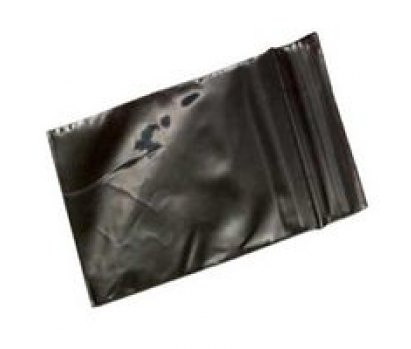 zipper black 4x4 cm