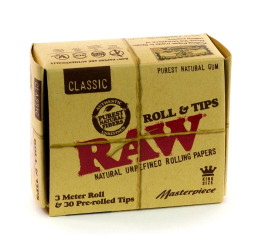 Рулон бумаги с Pre-Rolled фильтрами RAW — Masterpiece King Size