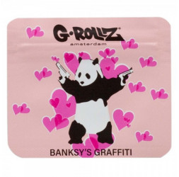 Зиппер Banksy's Graffiti Panda Gunnin 70x60mm